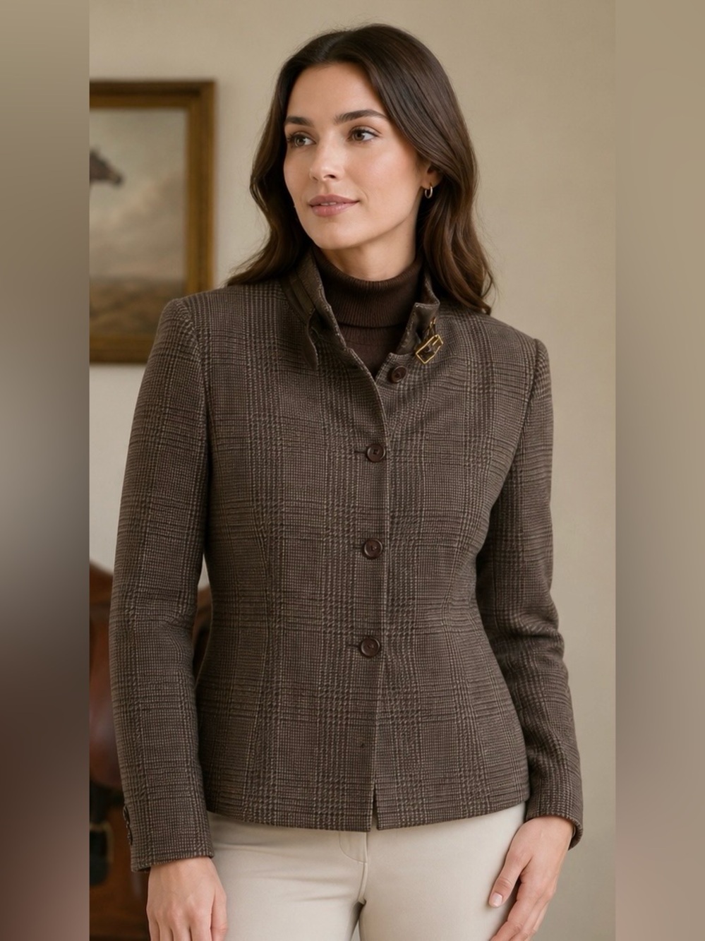 Vintage Y2K Cashmere Ralph Lauren Equestrian Jacket